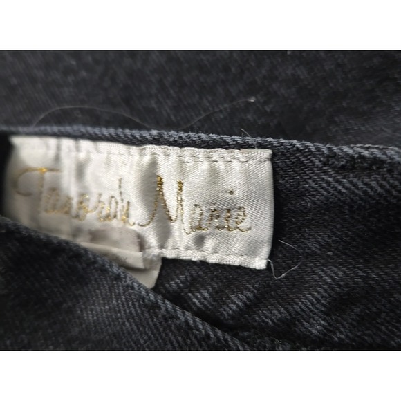 Tamorah
Marie Black Wash Denim Jeans Custom Patchwork Lace Up Side Detail - Picture 2 of 6